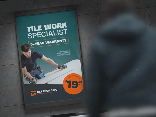 Cartaz publicitário da GLN Services